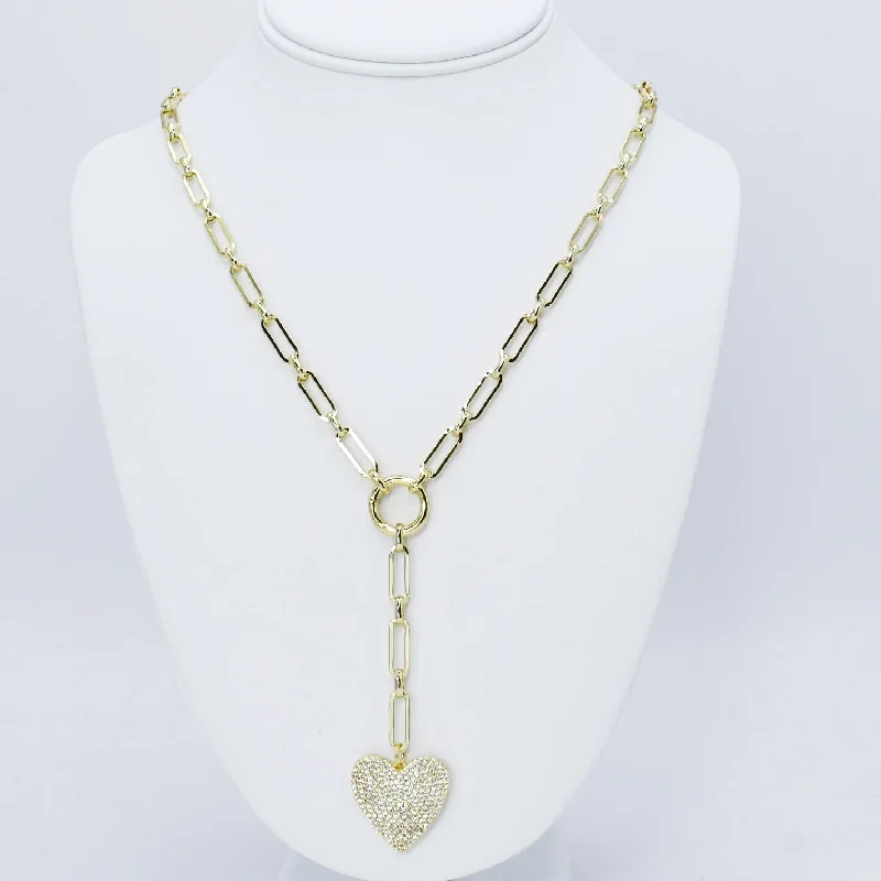 Modern Crystal Necklace-With Love Necklace