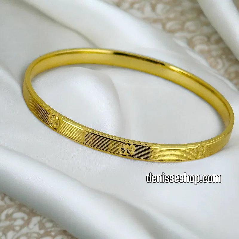 Diamond Bangle Bracelet-14K FASHION GOLD BRACELET BR521