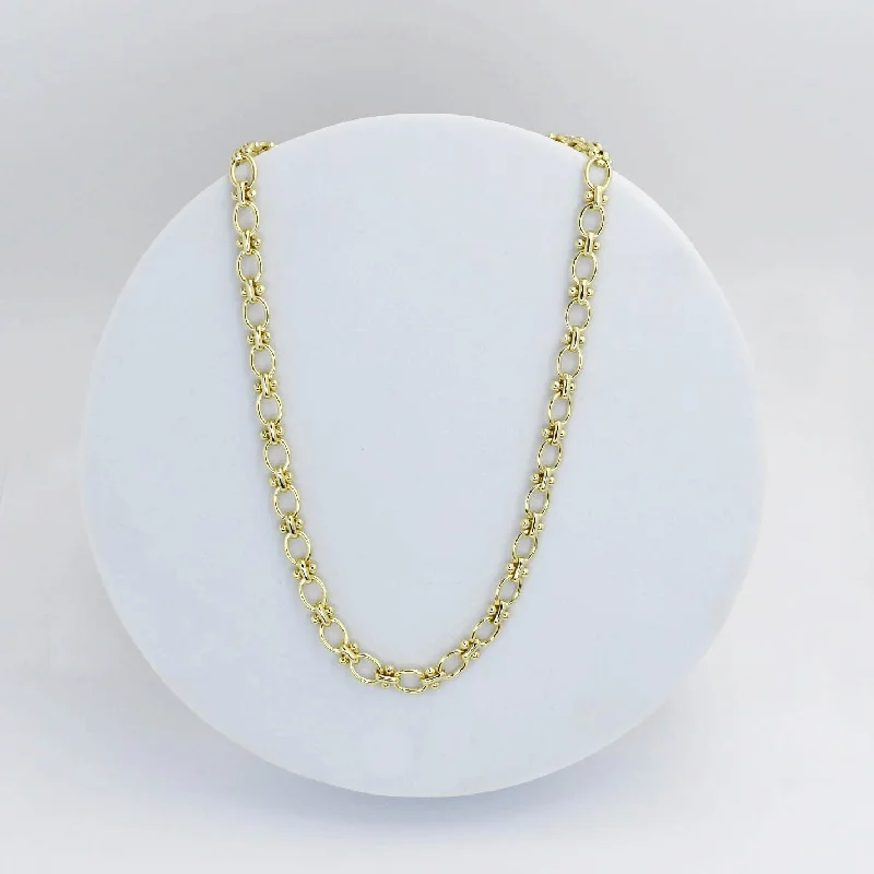 Classic Wedding Necklace-Fancy Link Necklace