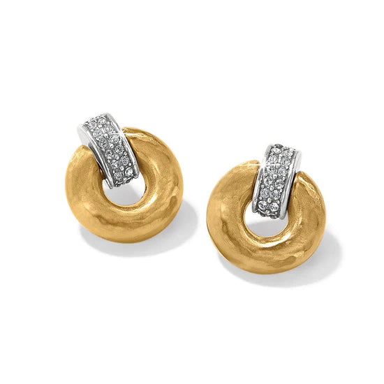 Silver Stud Earrings-Brighton | Meridian Geo Mini Post Drop Earrings