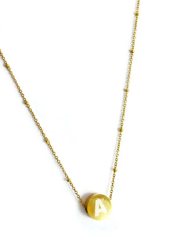 Elegant Gold Necklace for Weddings-ALISTAIR