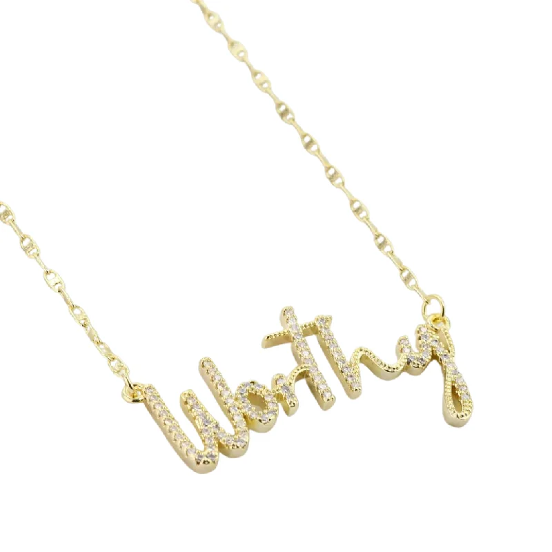 Fashionable Pendant Necklace-Worthy Gold Necklace I-46