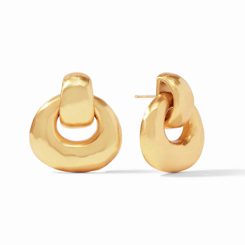 Diamond Stud Earrings-Julie Vos | Avalon Doorknocker Earrings in Gold