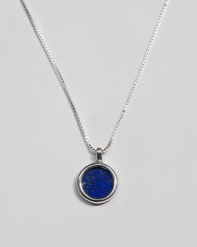 Beautiful Gold Necklace-Mare Necklace in Lapis