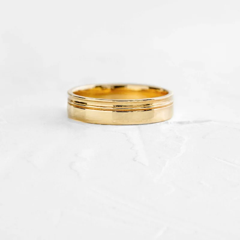 Large Engagement Ring-Double Sideline Band