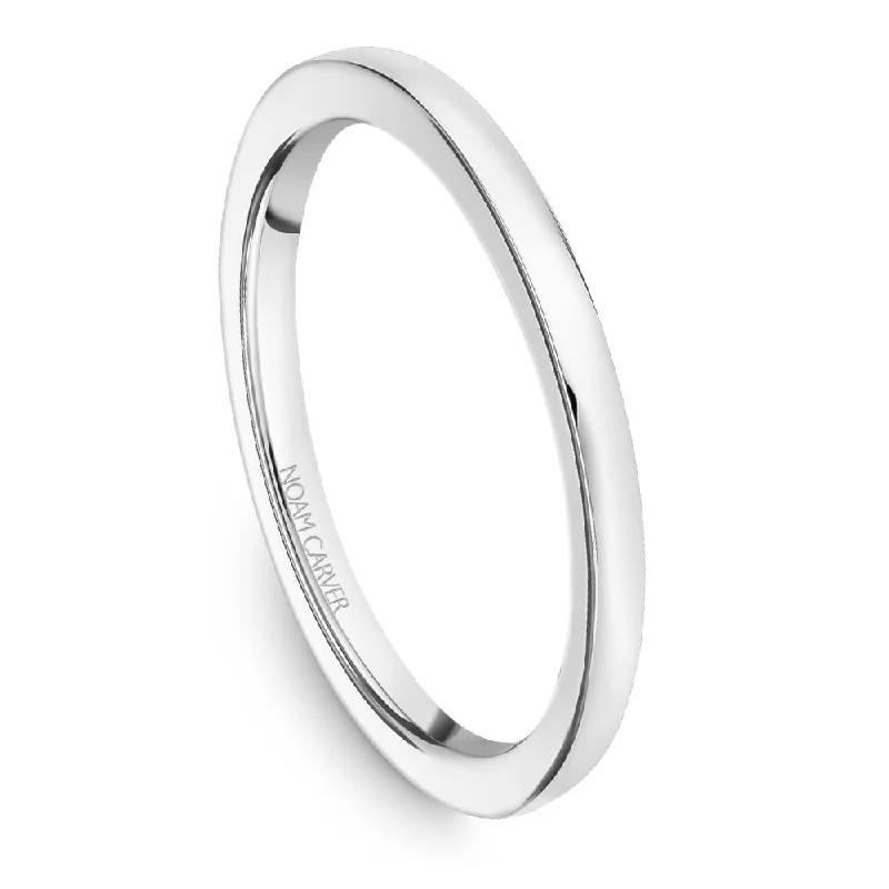 Simple Silver Ring-Noam Carver Matching Band