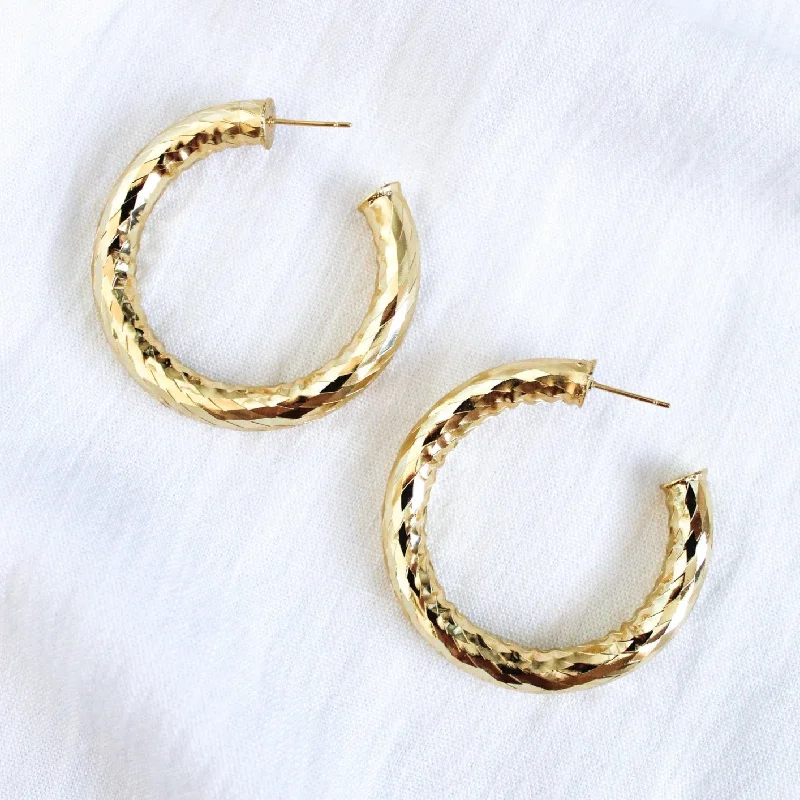 Silver Dangle Earrings-Kinsey Designs | Jasmine Small Gold Tone Hoop Earrings