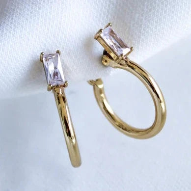 Modern Drop Earrings-Kinsey Designs | Darra Mini Hoop Earrings in Gold