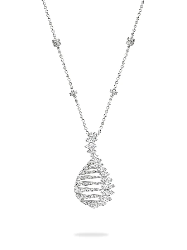 Luxury Custom Necklace-The Boodles National Gallery Collection - Play of Light Lake Keitele Pendant