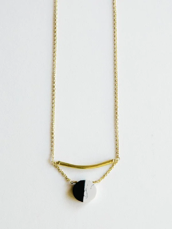 Designer Necklace for Evening-Nova Necklace - Black