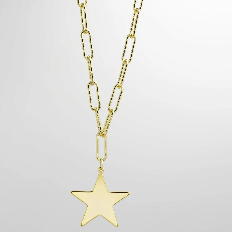 Handmade Wedding Necklace-Golden Star Necklace K11