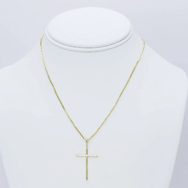 Trendy Wedding Necklace-Serene Cross Necklace