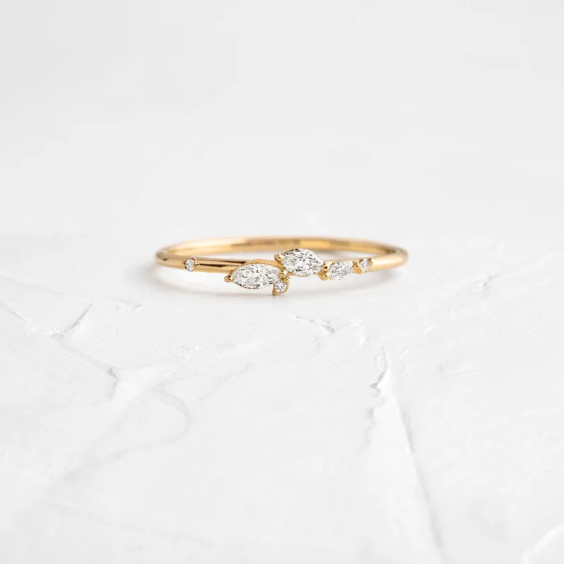 Rose Gold Wedding Band for Women-Ensemble Band