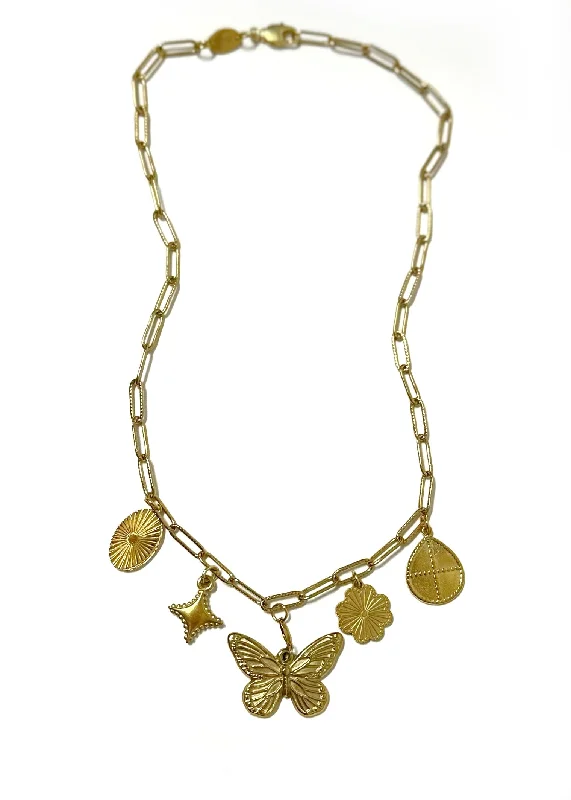 Long Gold Necklace-Dunstan