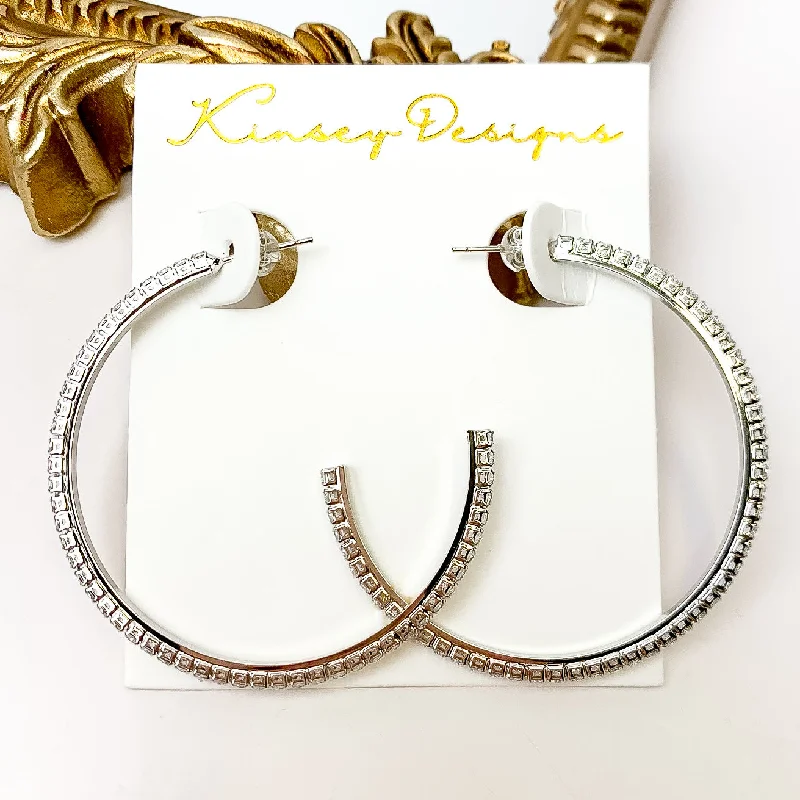 Tiny Huggie Earrings-Kinsey Designs | Blaze Hoop Silver Earrings