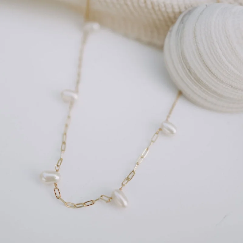 Gorgeous Pearl Necklace-Adelaide Pearl Necklace