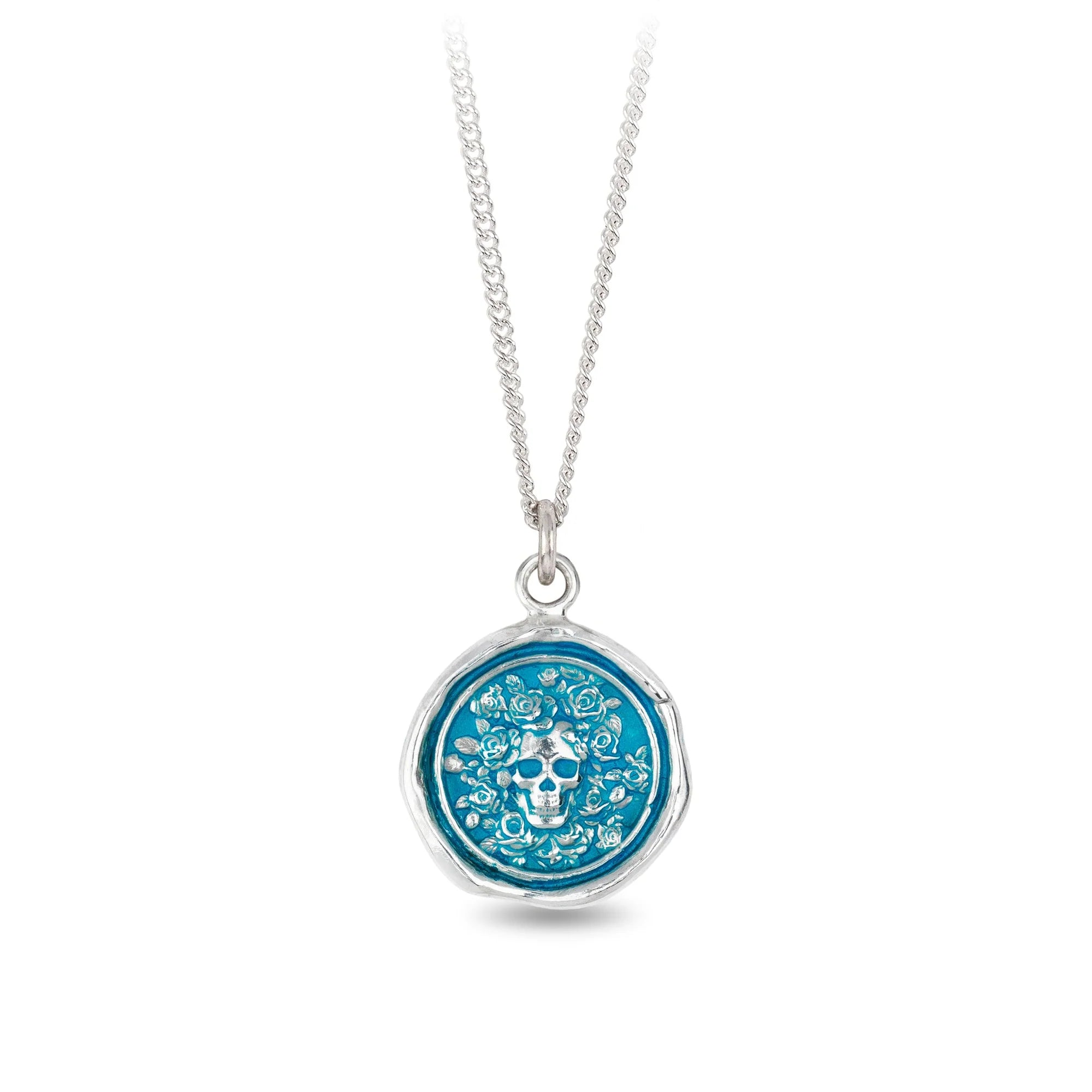 Wedding Necklace with Pearls-Live Every Moment Capri Blue True Colors Talisman Necklace