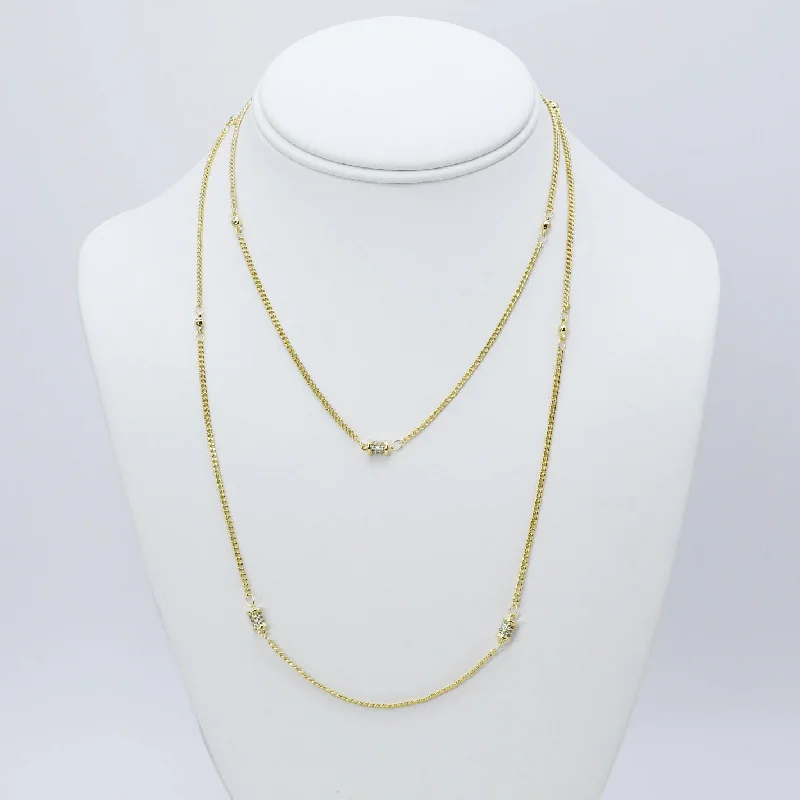 Bohemian Style Necklace-Dainty Layer Necklace J39