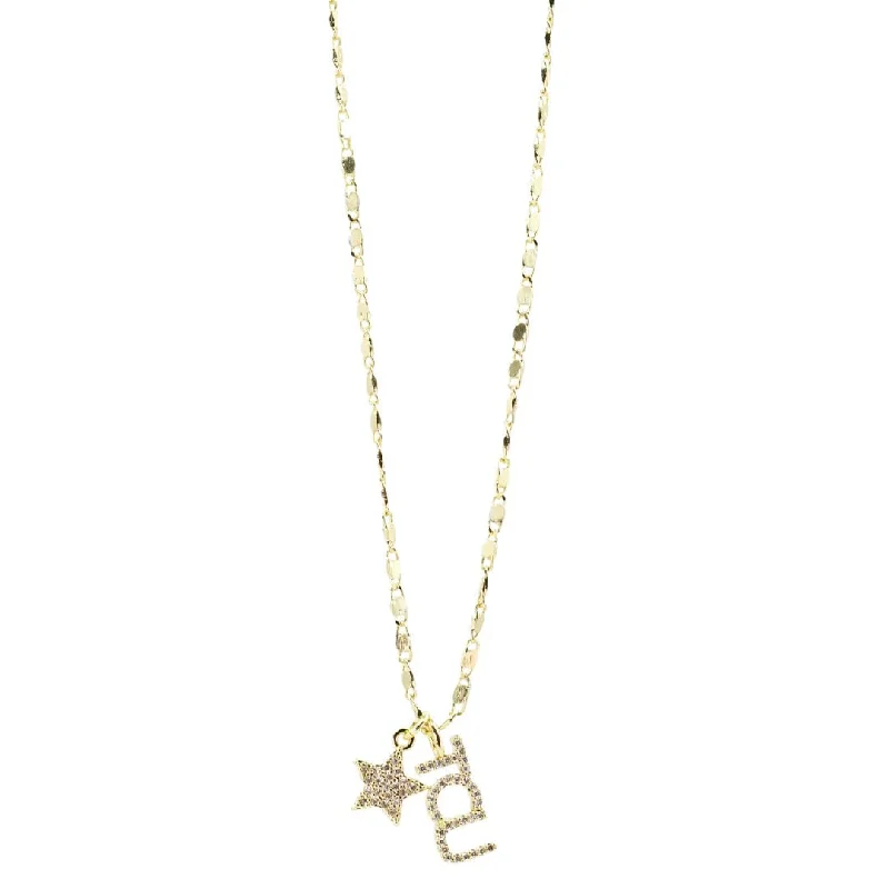 Custom Bridal Necklace-TCU Star Necklace Gold T32