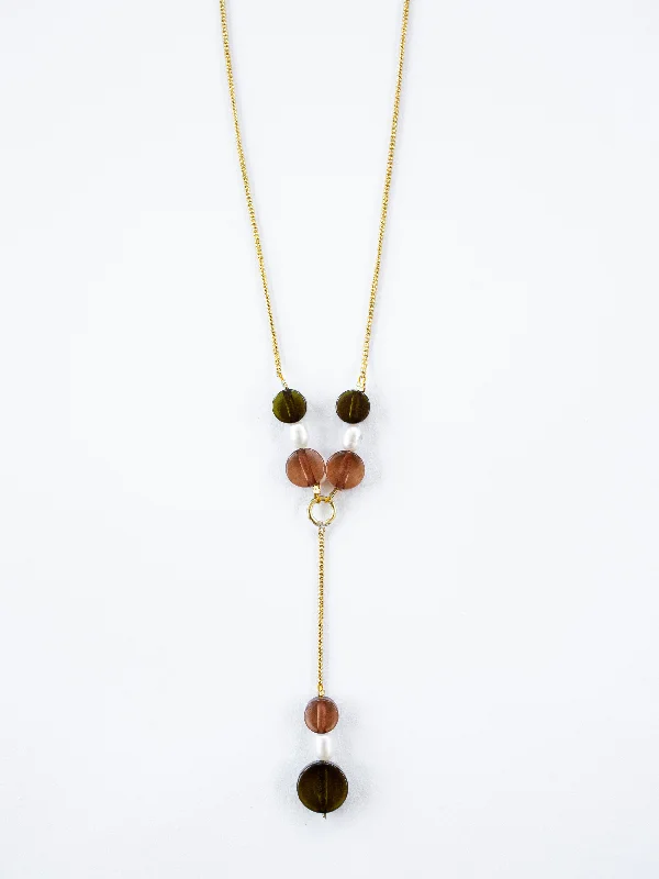 Luxury Custom Necklace-Mod Bead Necklace - Gold