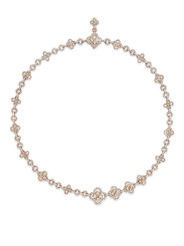 Simple Silver Necklace for Brides-Be Boodles Rose Gold Asymmetric Necklace