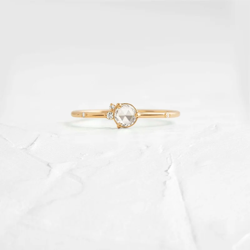 Simple Diamond Wedding Ring-Flurry Ring