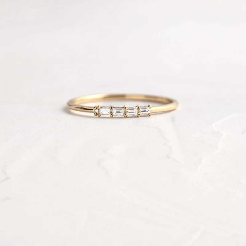 Women's Diamond Wedding Ring-Morse Code Rings: Numbers