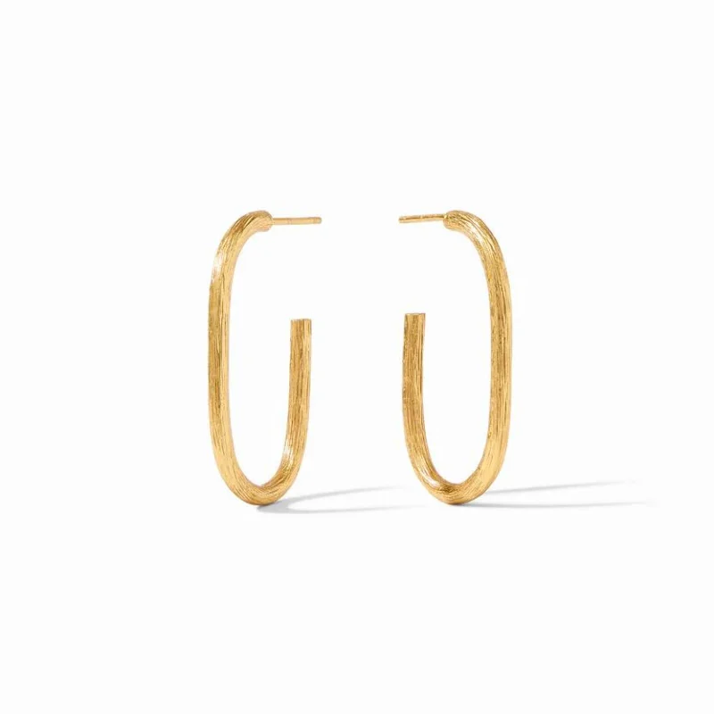 Luxury Diamond Earrings-Julie Vos | Ivy Medium Hoop Earrings in Gold