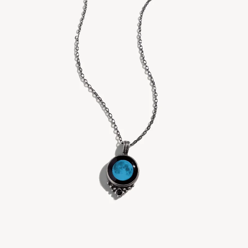 High-Quality Gemstone Necklace-Classic Necklace With Black Crystal